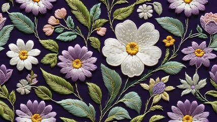 seamless embroidery floral pattern,seamless embroidery floral pattern
