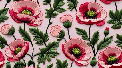 seamless embroidery floral pattern,seamless embroidery floral pattern
