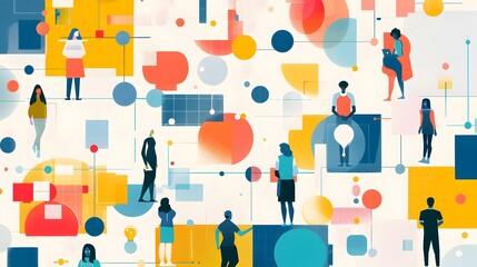 representation of content personalization strategies, showing tailored experiences based on user preferences, behaviors, and demographic data