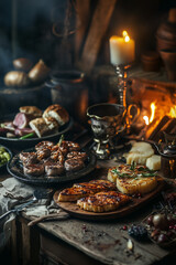 Naklejka premium Delicious Dinner