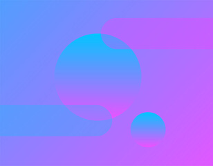 Purple abstract background with bubbles