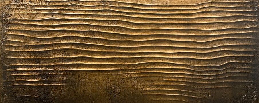 A bronze textured surface with a brushed finish, showcasing fine, parallel lines that add a soft, linear texture across the metal.