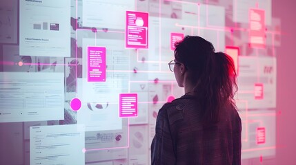 The organization of menus, links, and other navigational elements to reflect the hierarchy of information and support user journey