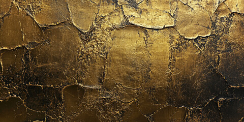 A gold textured surface with a rough, etched finish, featuring irregular, jagged lines that give the metal an industrial, artistic aesthetic.