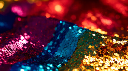 colorful glitter bokeh abstract background , Texture of rainbow shiny sequins , A rainbow sparkle background with colourful bokeh , Multi colored disco backgroud