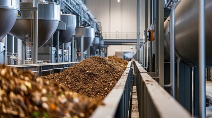 Conveyor Belt Transporting Dried Tobacco Leaves in Tobacco Factory