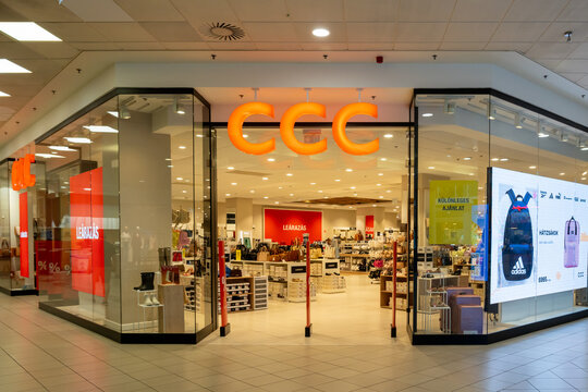 Vienna, Austria - August 3, 2024: A CCC store at a shopping mall in Vienna, Austria. 