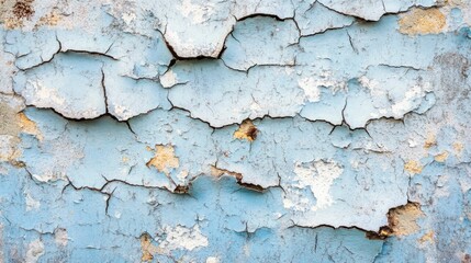 Obraz premium Cracked and Weathered Blue Paint