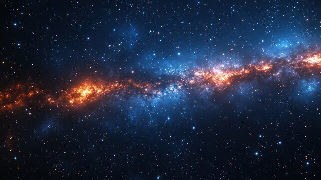 Galaxy background illustration with stars, space galaxy background, background with space, milky way supernova