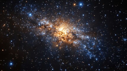 Naklejka premium Galaxy background illustration with stars, space galaxy background, background with space, milky way supernova