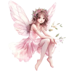 cute fairy with magic wand