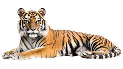Obraz premium tiger on white background