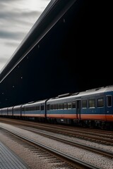 Fototapeta premium train on station