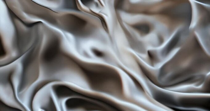 Abstract slow motion flowing silk fabric texture for elegant video backgrounds and luxury presentations