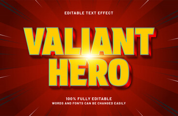 valiant hero editable text effect in battle and knight text style