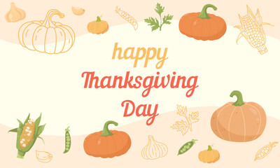 Happy Thanksgiving Day web banner