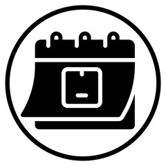calendar glyph icon