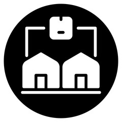 distribution glyph icon