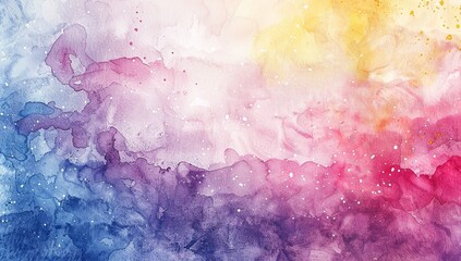 Fototapeta premium Soft watercolor abstract background with pink, blue, and purple blends
