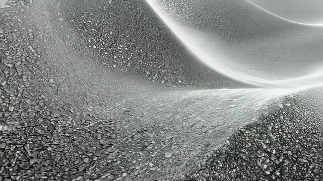 Beautiful abstract wave background with granite, speckled texture effect, black and white colour rendered in 3d