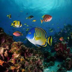 Obraz premium coral reef and fish