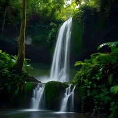 Obraz premium waterfall in the forest