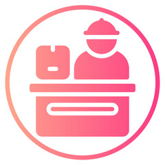 worker gradient icon