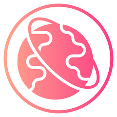 worldwide shipping gradient icon