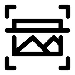 image identification, image recognition, image scanning, image, artificial intelligence outline icon