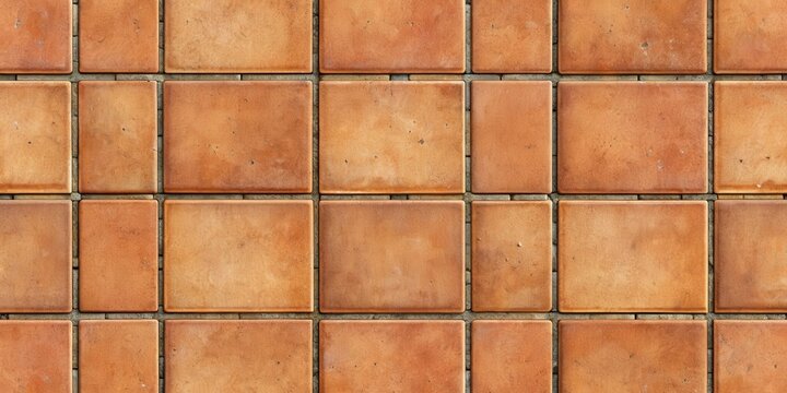 Seamless terracotta pavement texture perfect for architectural rendering projects
