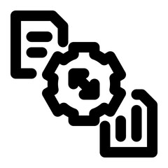 translator, translation, machine, artificial intelligence, ai outline icon