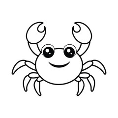 Crab Drawing Design Vector Illustration Clipart Eps