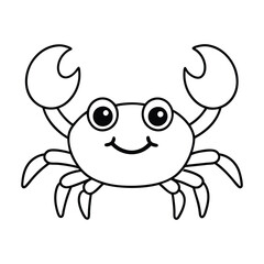 Crab Drawing Design Vector Illustration Clipart Eps