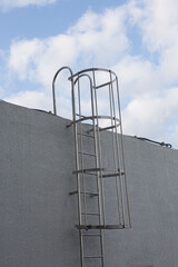 metal ladder with access to the roof © bong