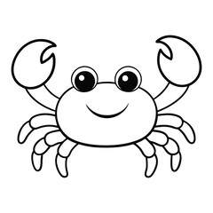 Crab Drawing Design Vector Illustration Clipart Eps