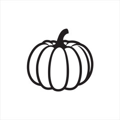 pumpkin outline silhouette