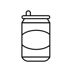 soda line icon with white background vector stock illustration