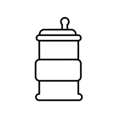 can line icon with white background vector stock illustration