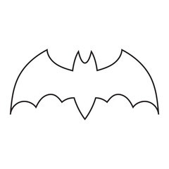 Vampire bat silhouette. Halloween bats decoration, hanging cave flittermouse and scary animal, nocturnal holiday night wildlife flight shape vector silhouettes isolated on white background. EPS 10/Ai