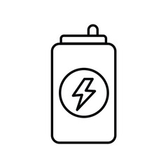 energy drink line icon with white background vector stock illustration