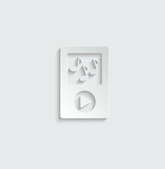 mp3 icon vector listen to music sign