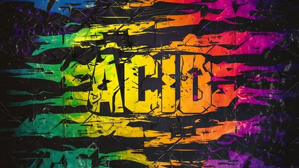 Grunge acid background