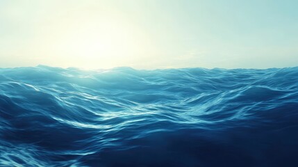 Obraz premium Ocean Waves at Sunset
