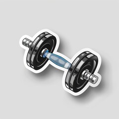 Formed sticker sport equipment, 3d rendering, generated AI