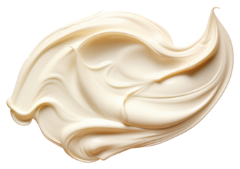 PNG Smeared cream dessert white white background.