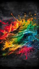 Fototapeta premium Grunge acid background