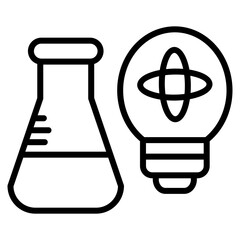 Laboratory Flask Icon Element For Design
