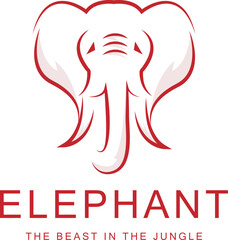 elephant vector logo design 