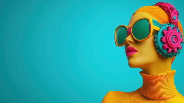 Smart content distribution, AI-powered automation tools, 3D illustration