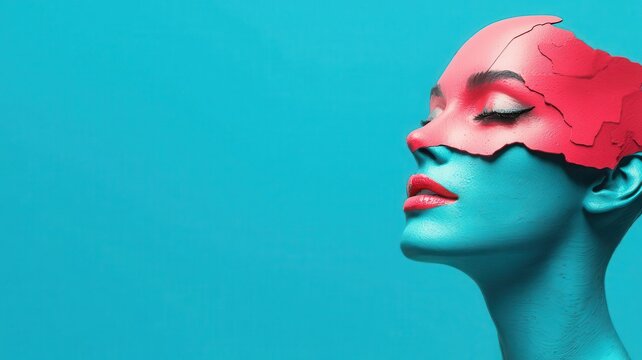 AI-powered content personalization, automated marketing, 3D illustration